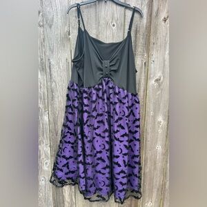 Black and Purple Halloween Dress